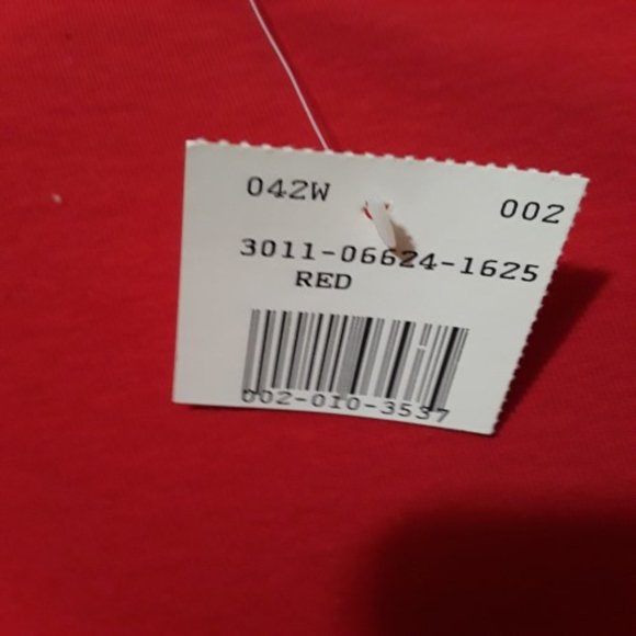 Colt Story Red Short Sleeve Criss Cross V-Neck Top Size S NWT - Picture 3 of 3